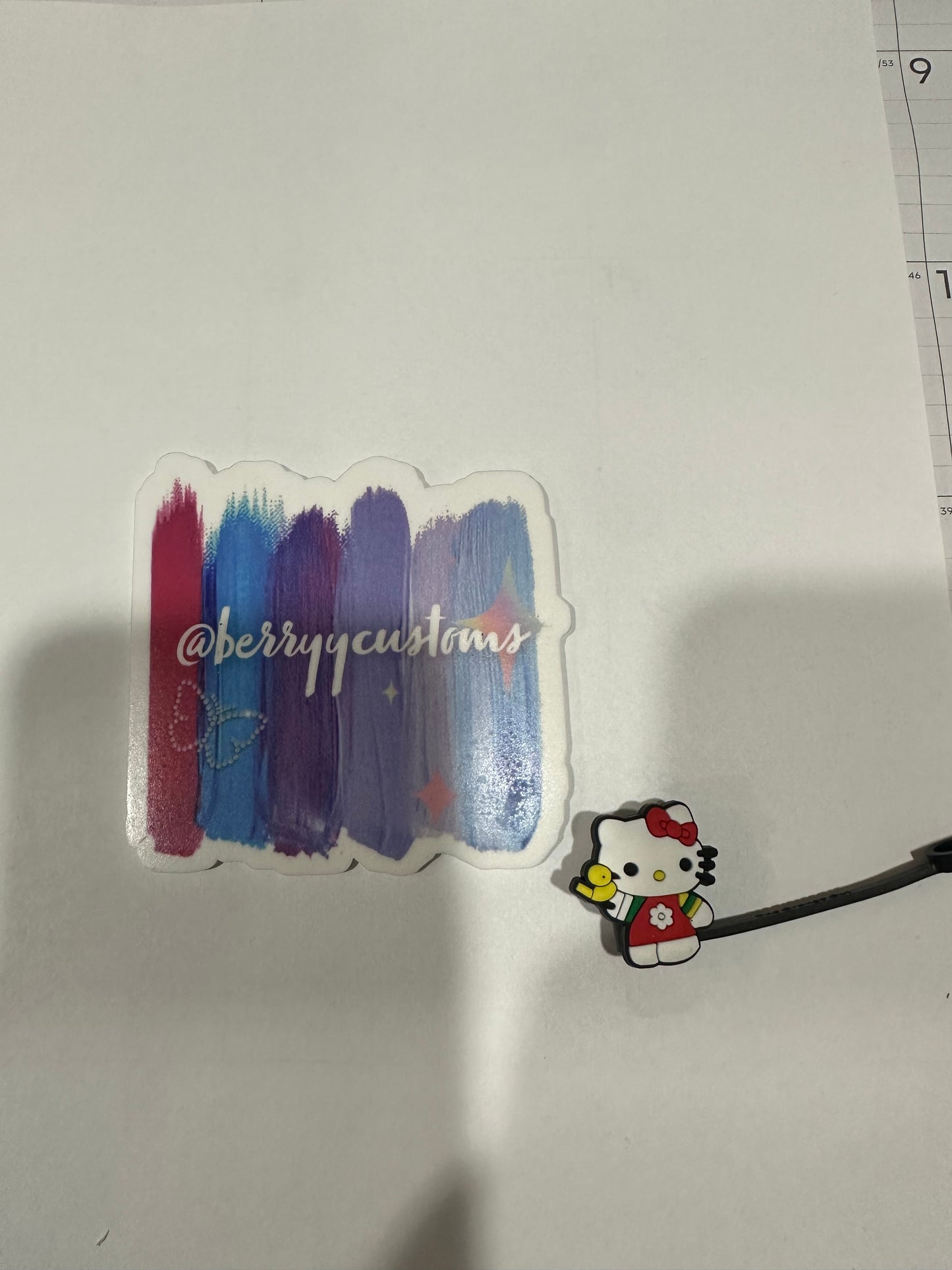 hello kitty straw toppers