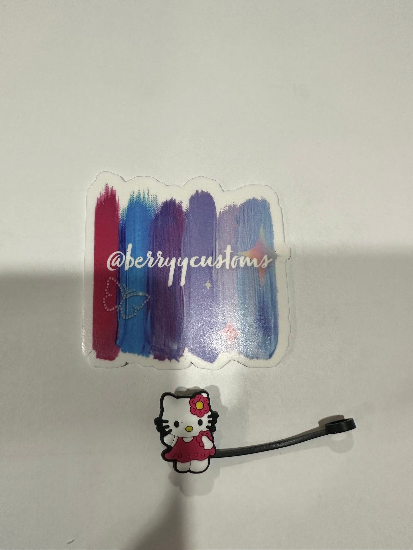 hello kitty straw toppers