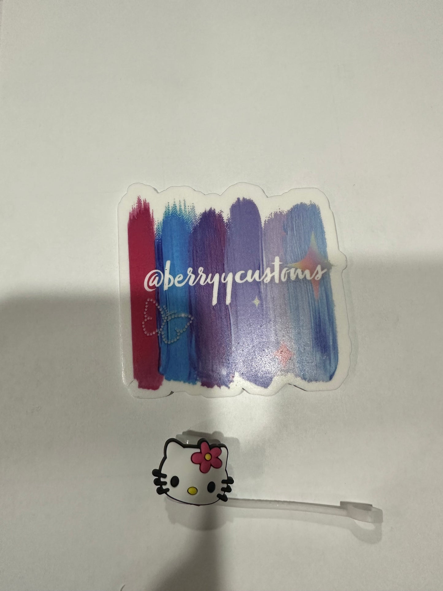 hello kitty straw toppers