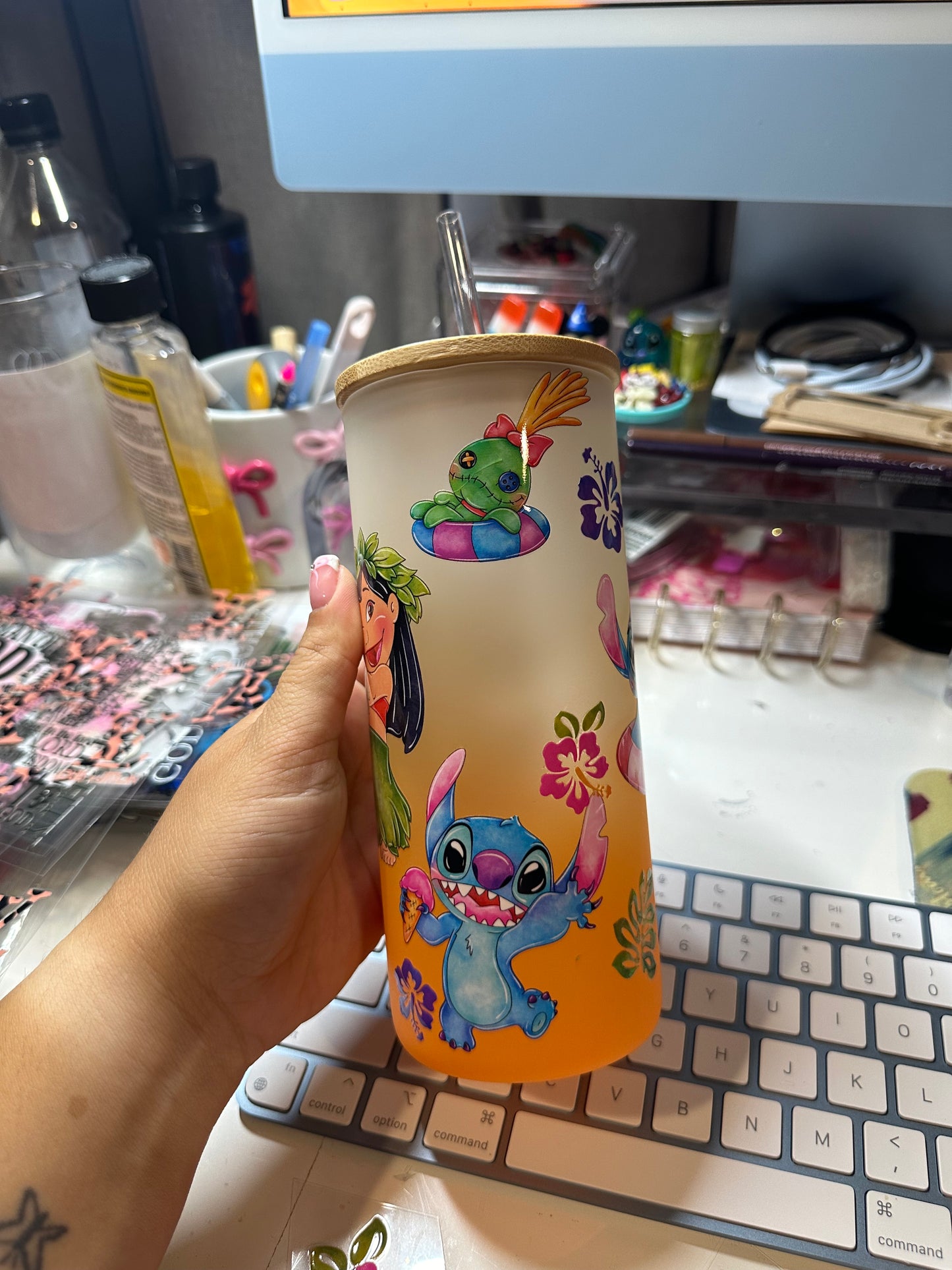 LILO & stitch glass