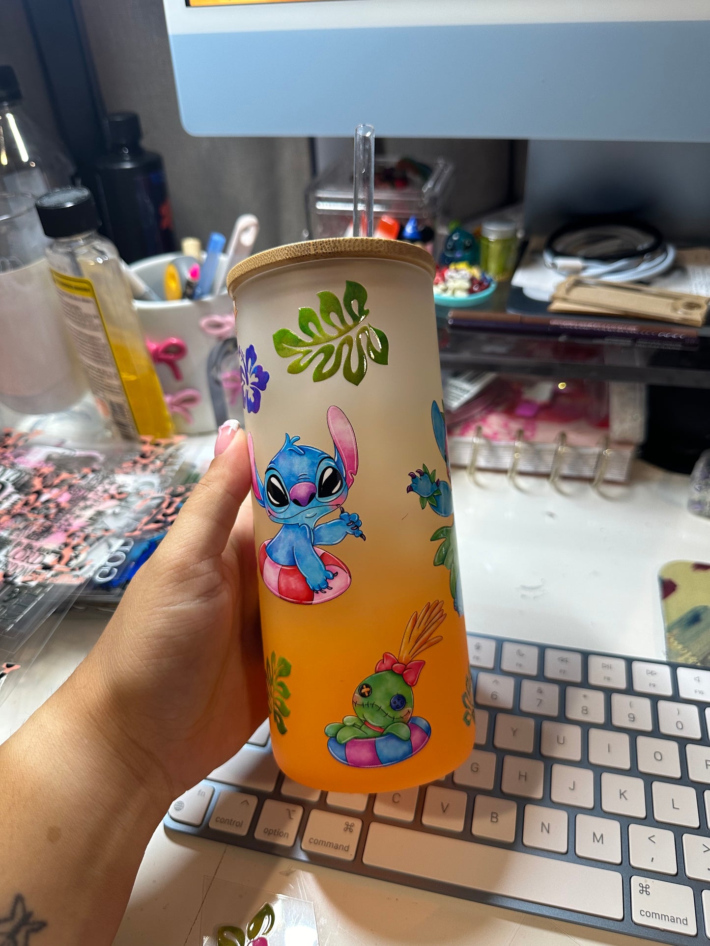 LILO & stitch glass