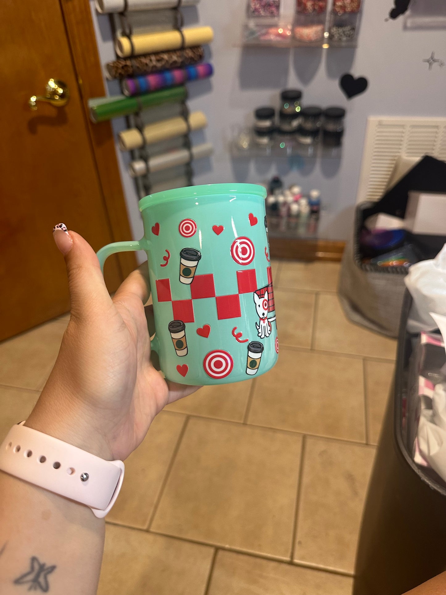 hk target glass cup