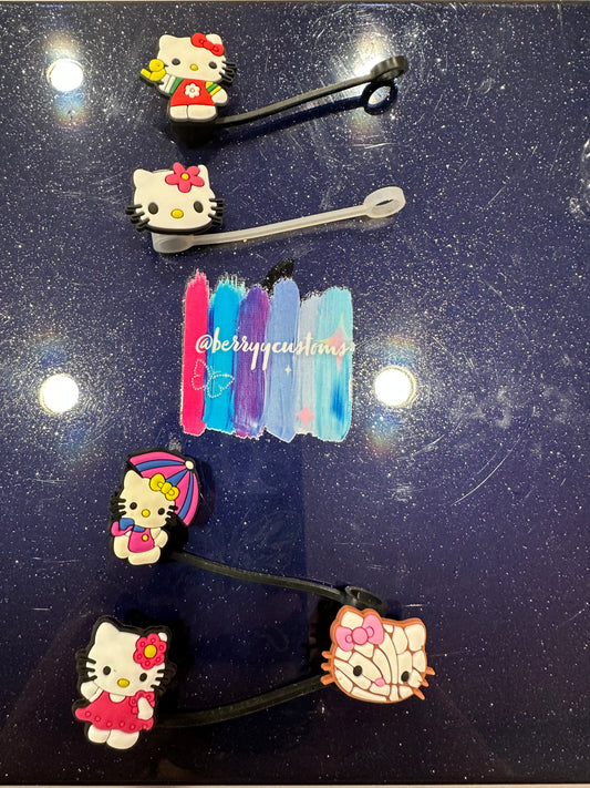 hello kitty straw toppers