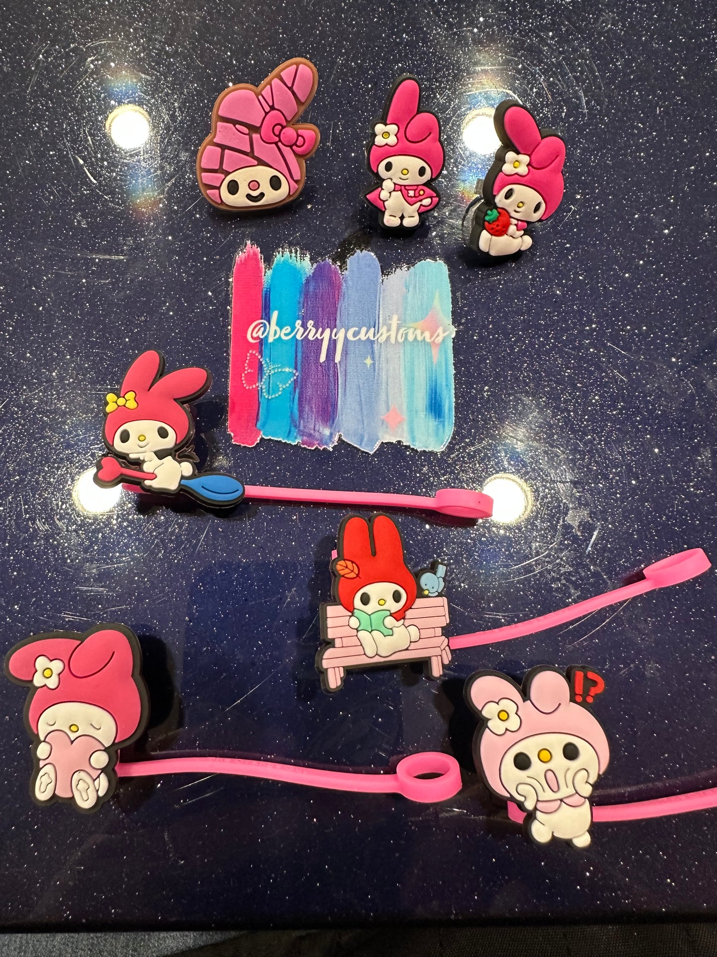 My Melody straw toppers
