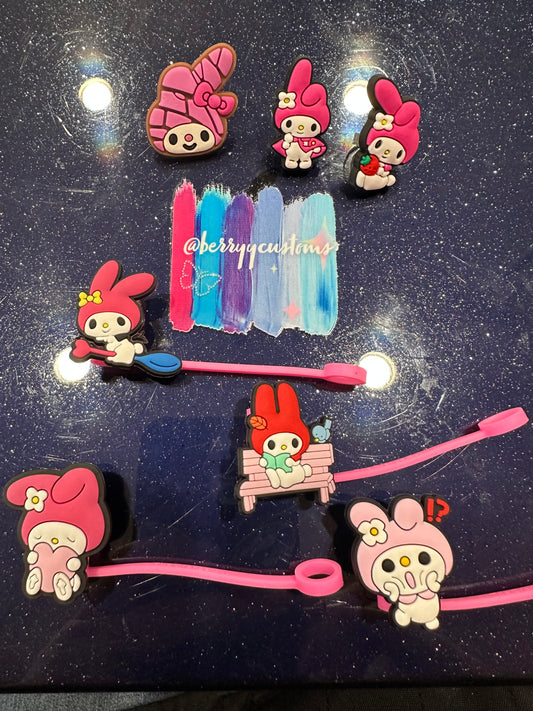 My Melody straw toppers