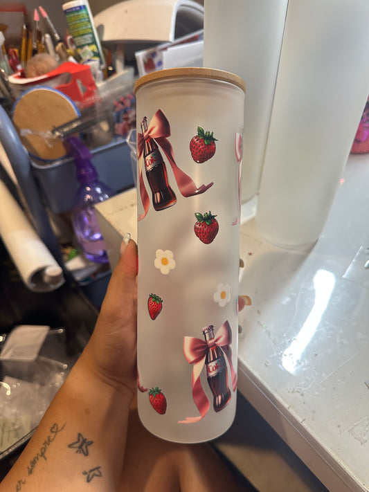 Diet Coke bow glass