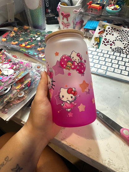 HK & Friends glass cup