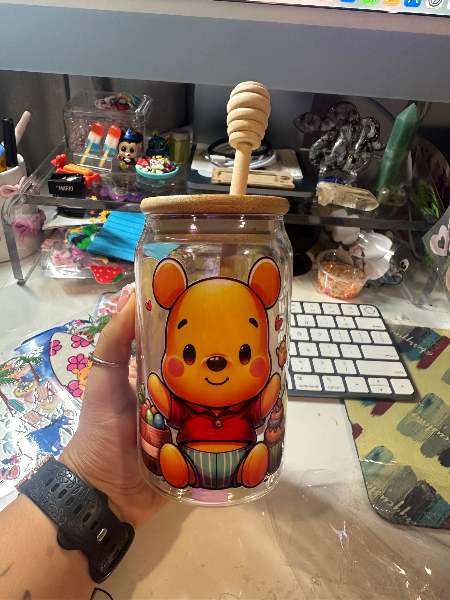 Winnie the Pooh glass cup