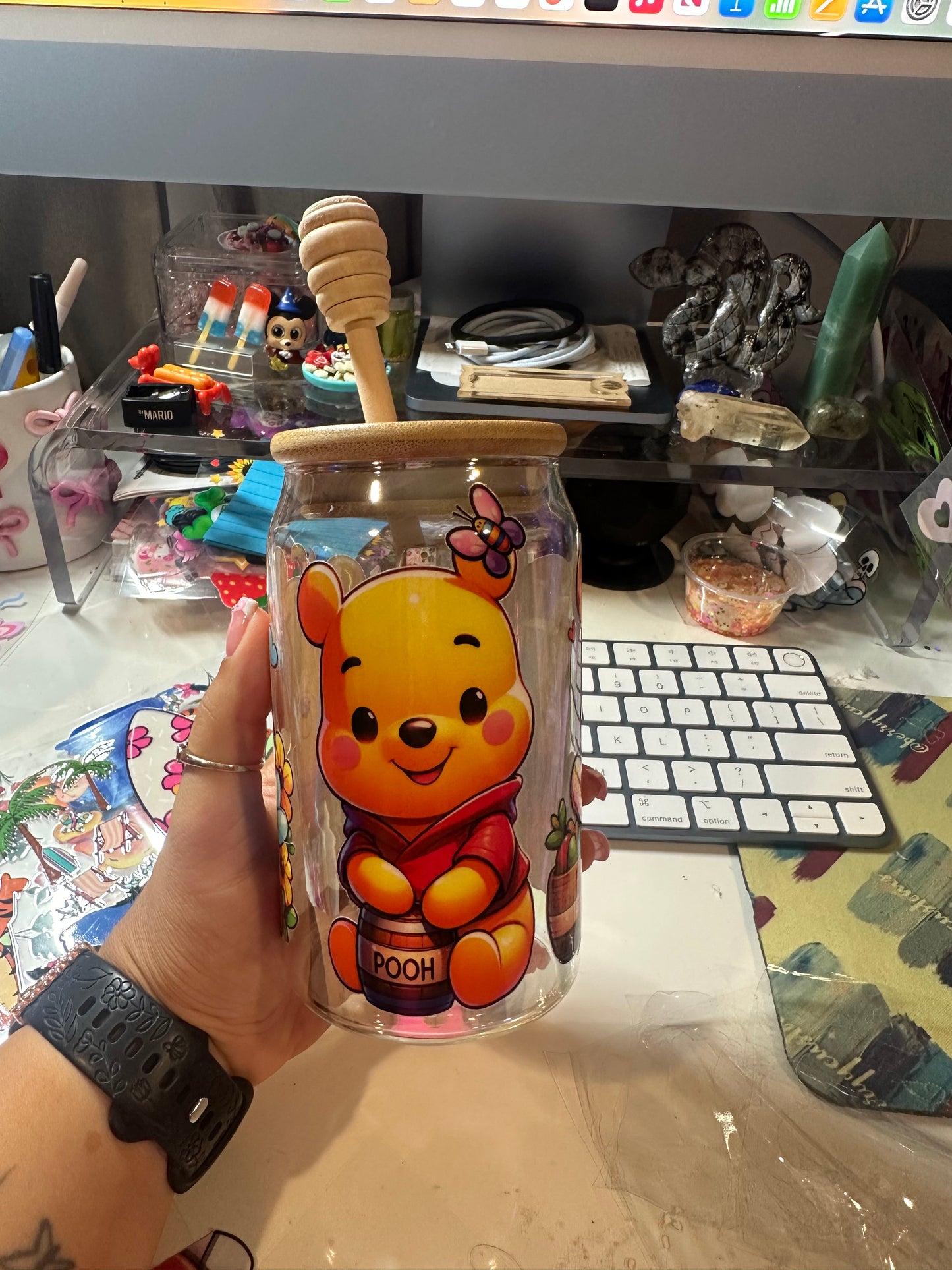 Winnie the Pooh glass cup