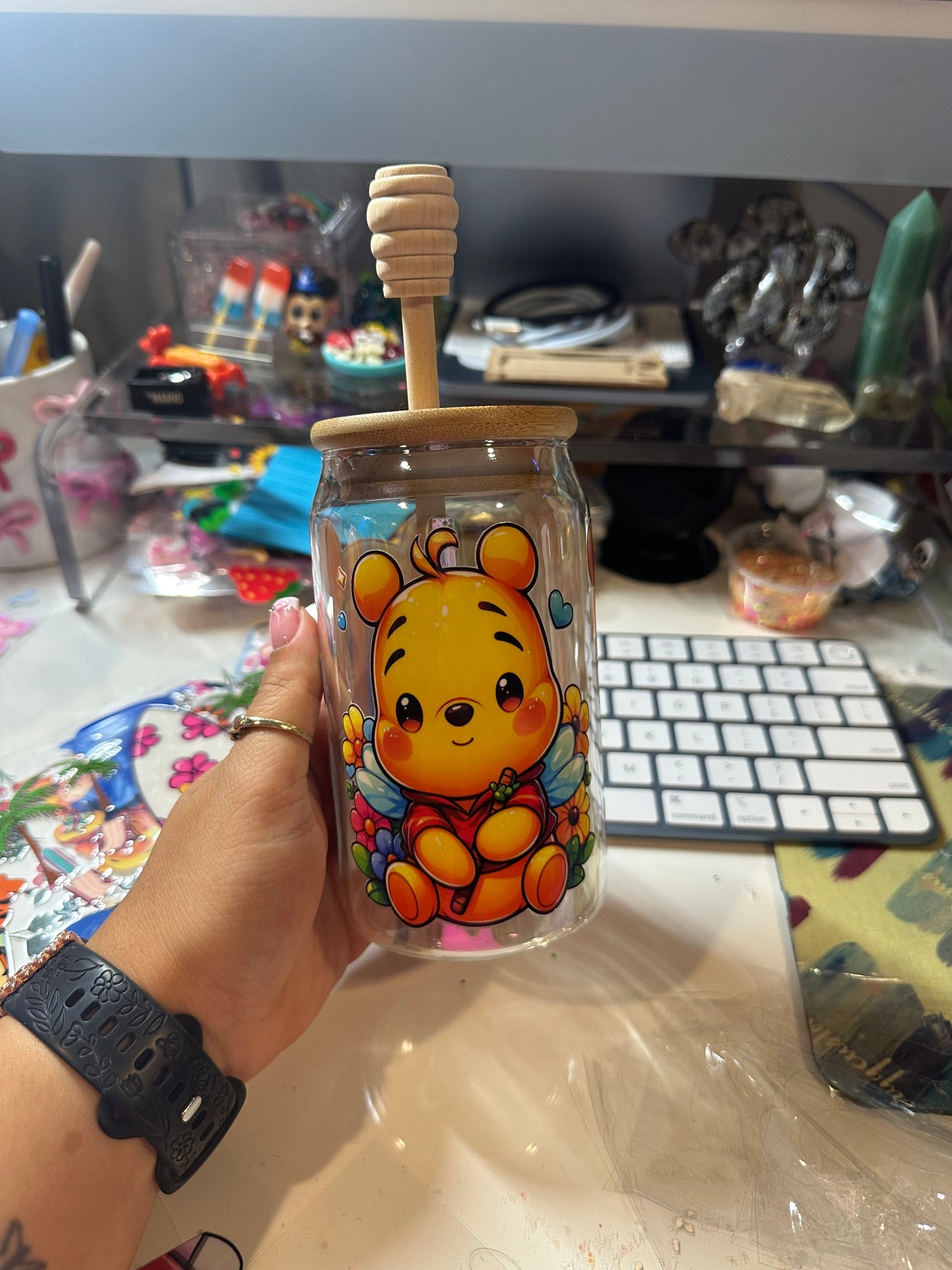 Winnie the Pooh glass cup