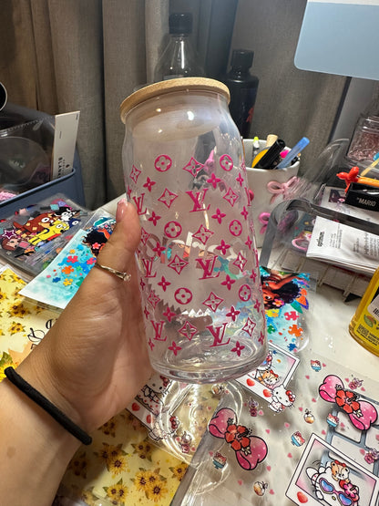 LV Barbie glass