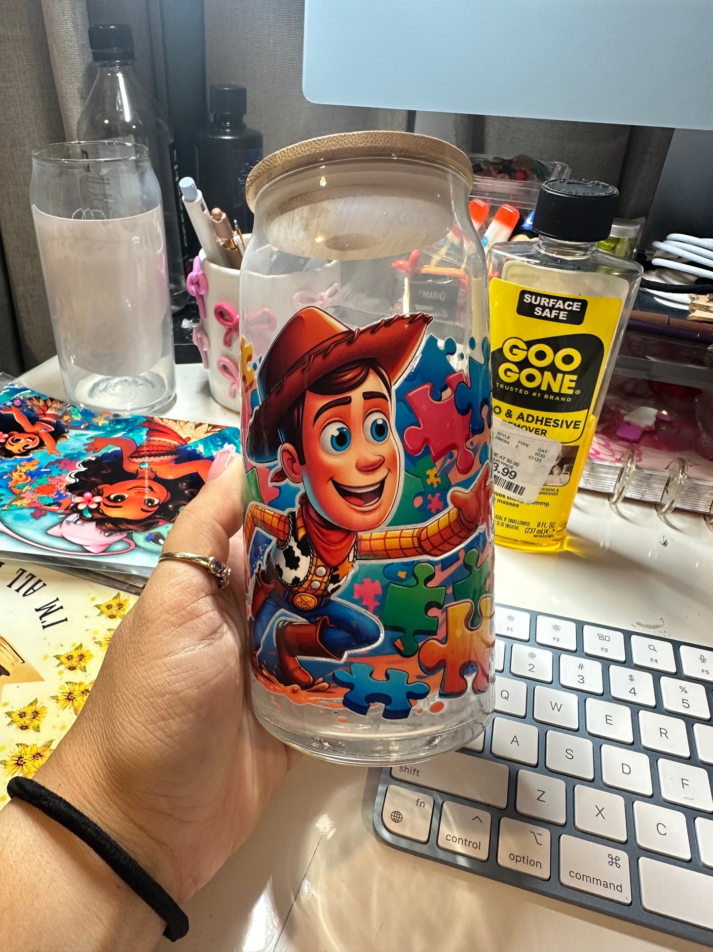 Buzz & Woody Glass cup