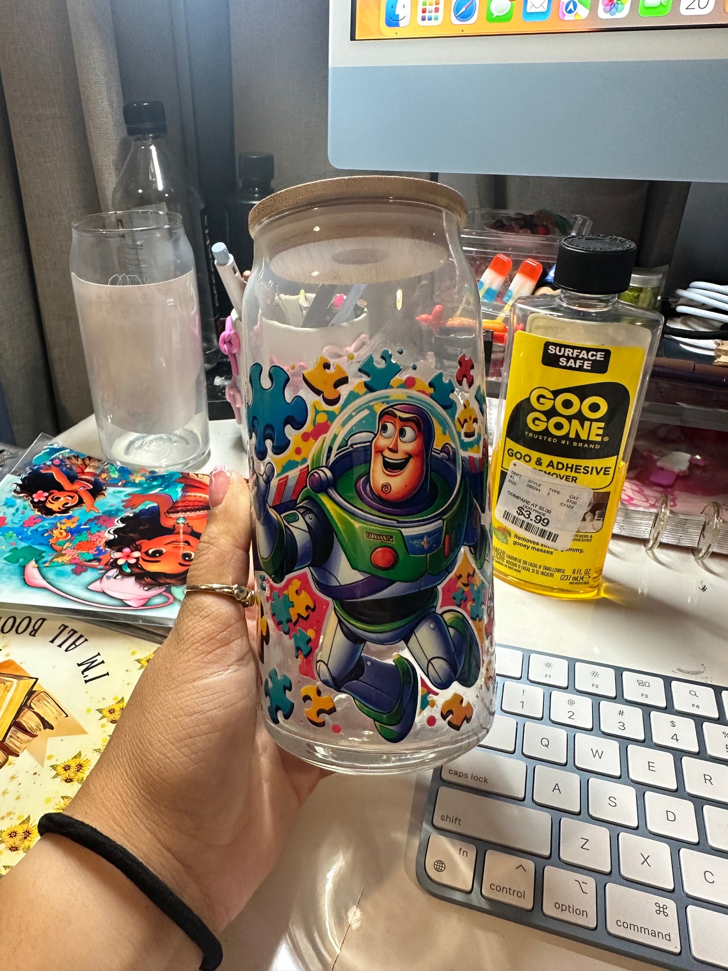 Buzz & Woody Glass cup