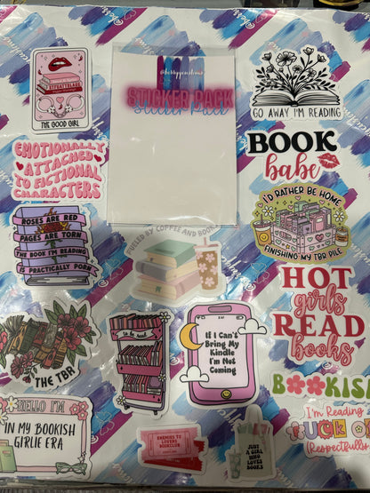 Book lovers sticker pack