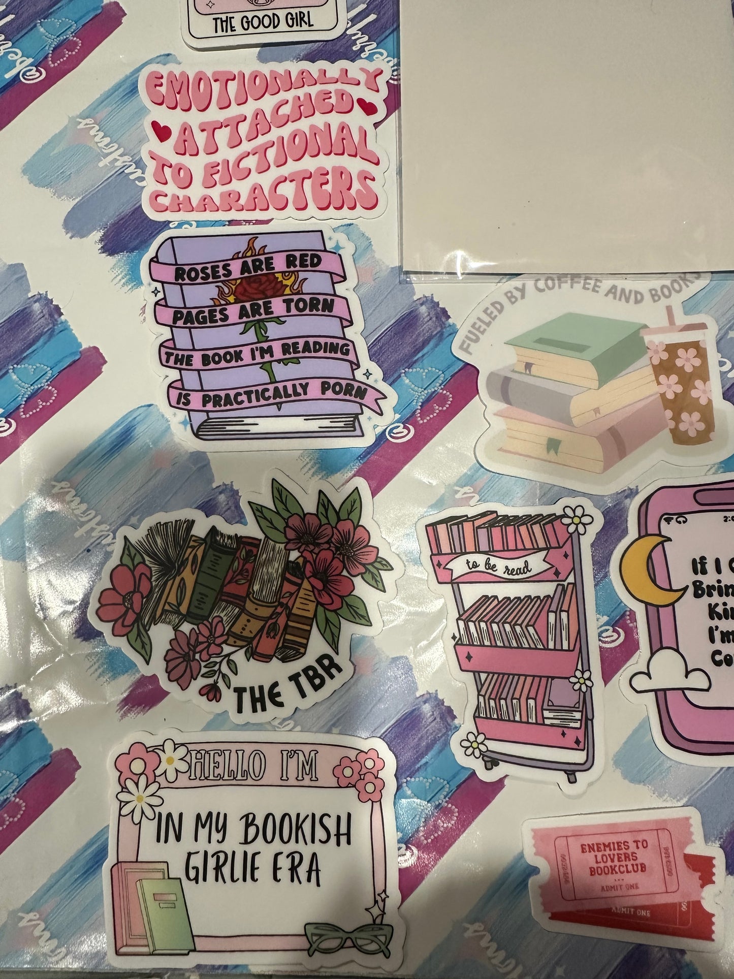 Book lovers sticker pack