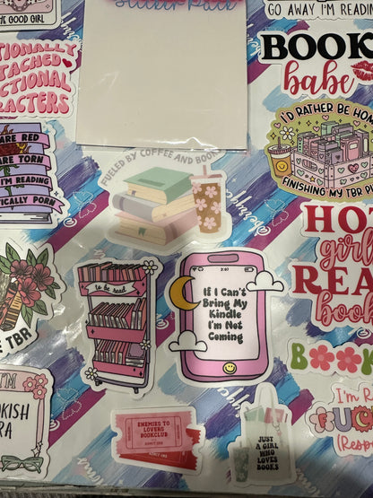 Book lovers sticker pack