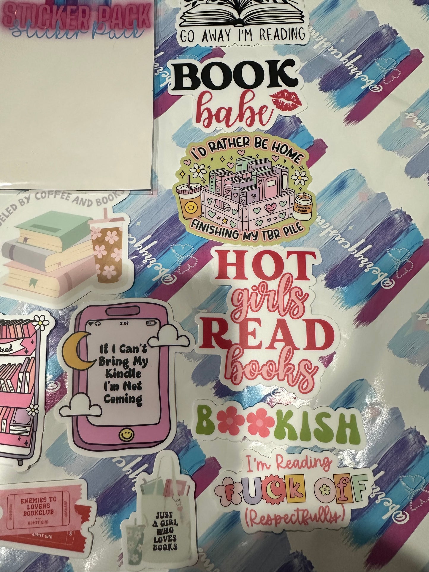 Book lovers sticker pack