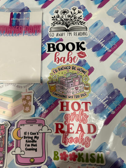 Book lovers sticker pack