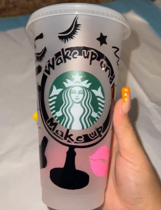 Wake up and Makeup cup