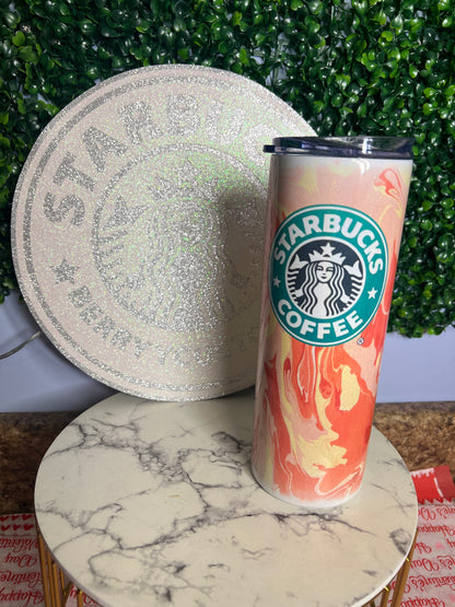 Pink Marble starbucks Tumblr